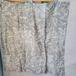 2 Williams Sonoma Home Leaf Print Cotton King Shams 19 x 36